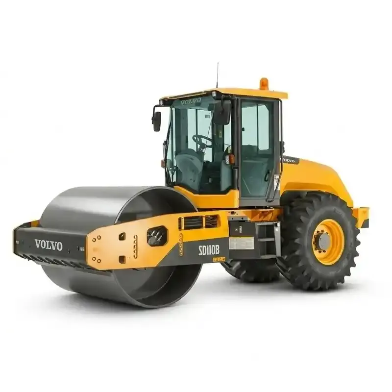 Arriendo de Rodillo Compactador 10 Ton. Volvo modelo SD110B en SK Rental con cobertura nacional.